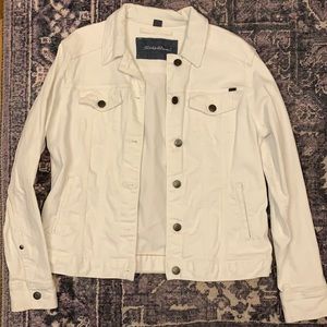 Eddie Bauer White Jean Jacket